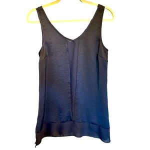 Charlotte Russe Navy Silky Tank